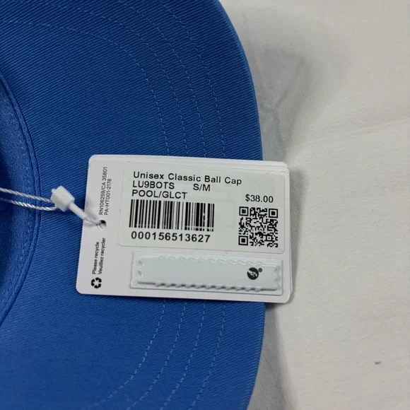 Lululemon Classic Unisex Ball Cap POOL/GLCT Blue Size S/M - Picture 4 of 6